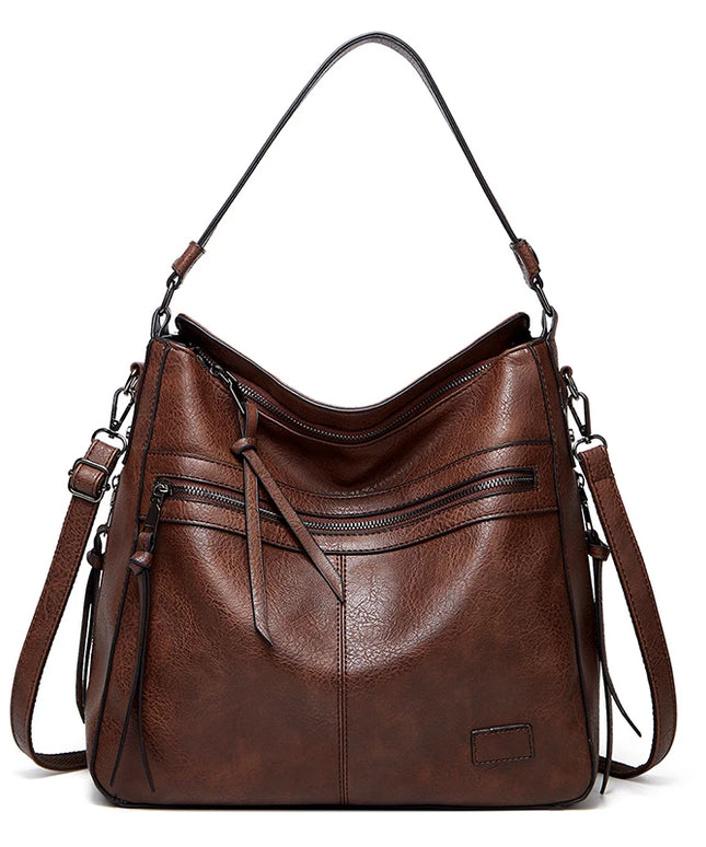 حقيبة كتف بجيوب تنظيمية متعددة