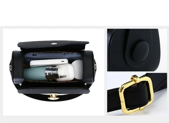 حقيبة كتف مستطيلة بجيوب متعددة