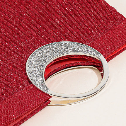 حقيبة كف مزخرفة بمقبض علوي