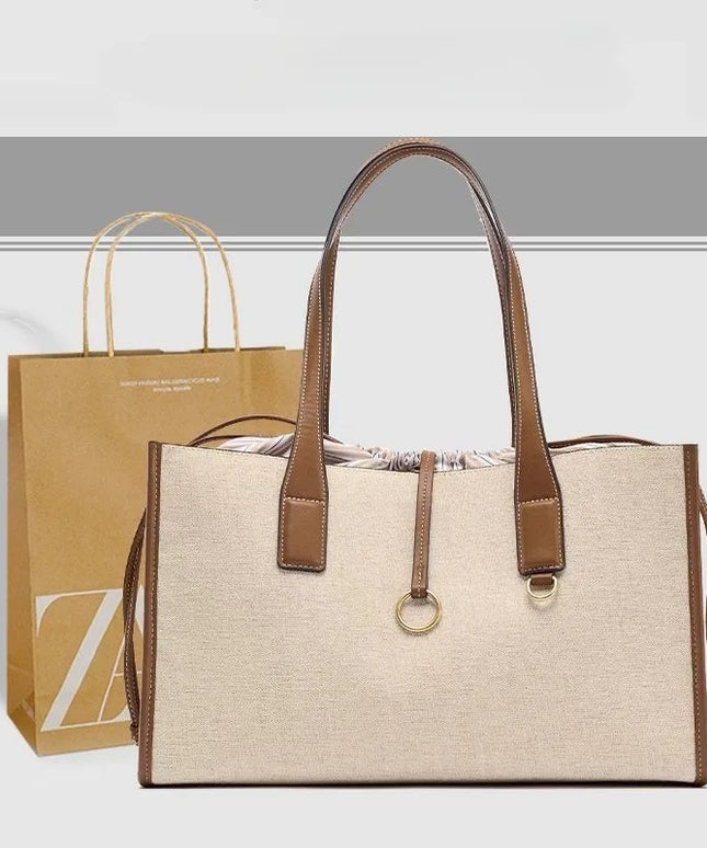 حقيبة عمل بمقابض جلدية مريحة