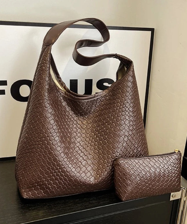 حقيبة كتف بحزام واحد مع محفظة صغيرة