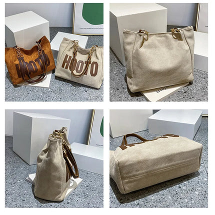 حقيبة يد متوسطة بمقابض علوية وحزام كتف