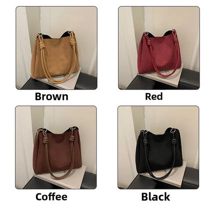 حقيبة يد كبيرة بتصميم مفتوح ومقبض واحد