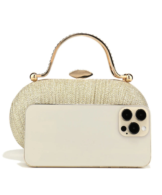 حقيبة كف صلبة للحفلات بتصميم صندوقي