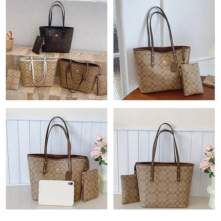 حقيبة يد كبيرة بمقابض طويلة