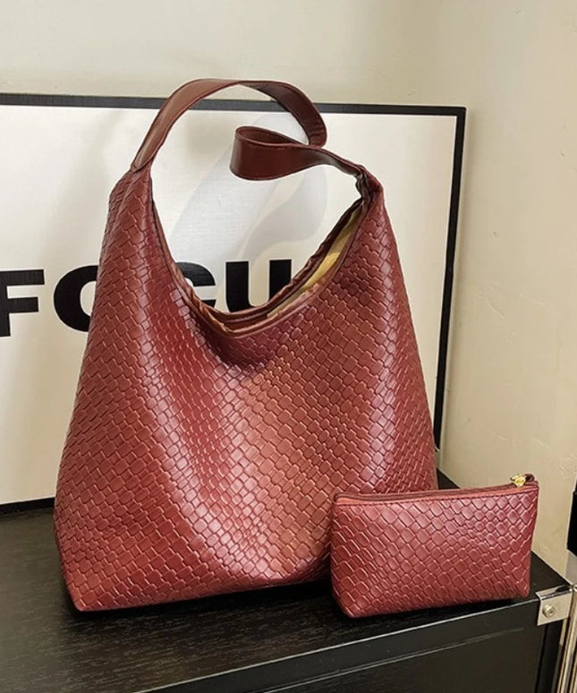 حقيبة كتف بحزام واحد مع محفظة صغيرة