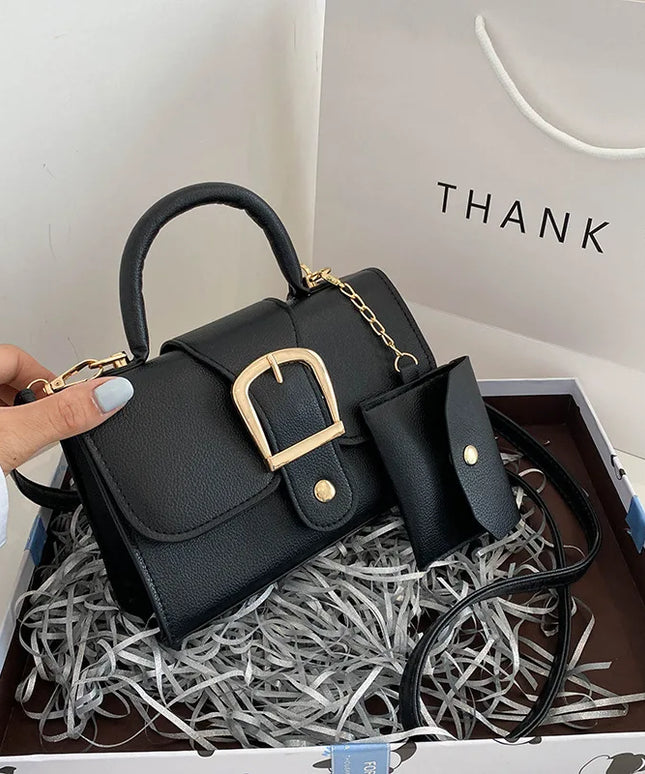 حقيبة يد وكتف صغيرة بمقبض علوي وغطاء قلاب