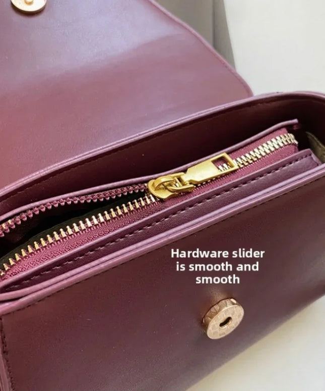 حقيبة يد وكتف بحزام قابل للتعديل وغطاء قلاب