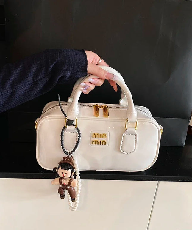 حقيبة يد وكتف بمقابض علوية مزدوجة