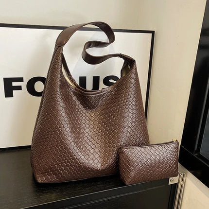 حقيبة كتف بحزام واحد مع محفظة صغيرة