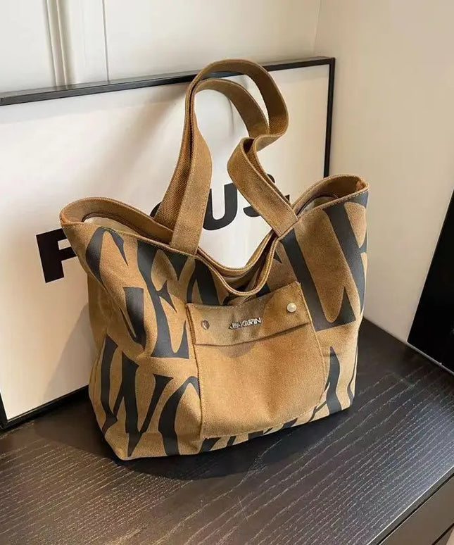 حقيبة كتف قماشية واسعة للاستخدام اليومي