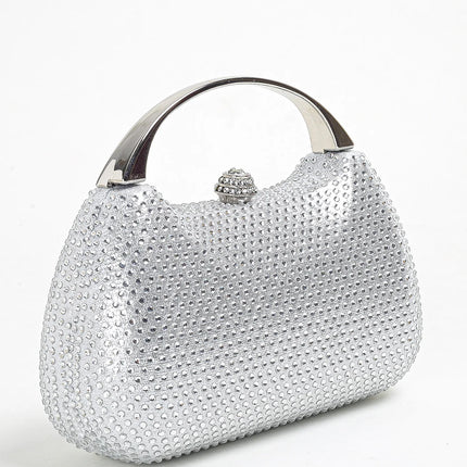 حقيبة كف مرصعة بالكامل بأحجار لامعة