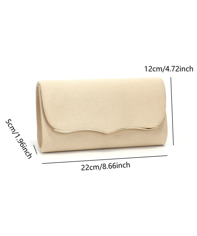 حقيبة كف مخملية بسلسلة للمناسبات