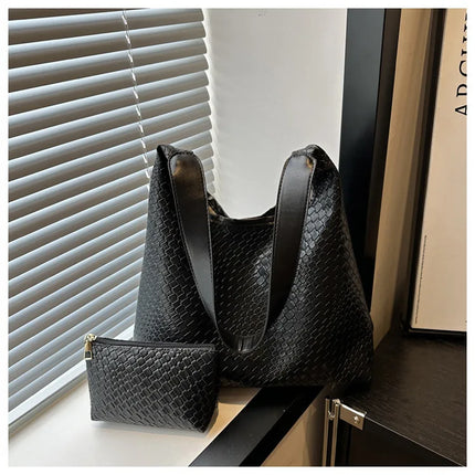 حقيبة كتف بحزام واحد مع محفظة صغيرة